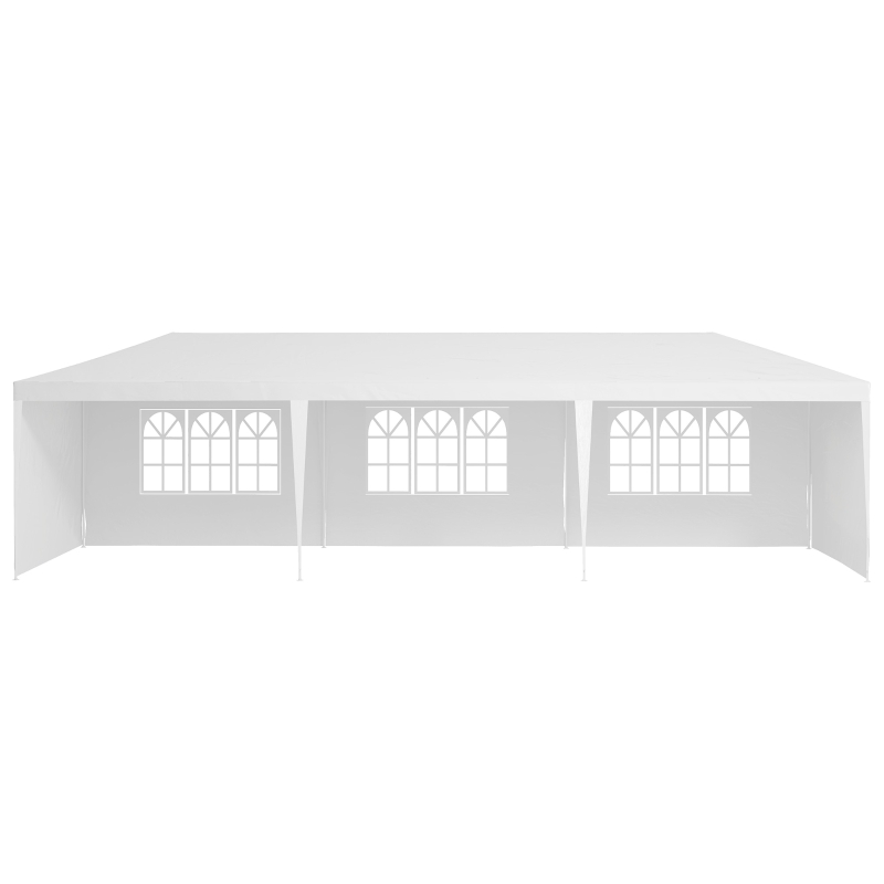 Best Garden Gazebo Marquee Party Wedding Tent Canopy (9m x 3m) - White - Image 11