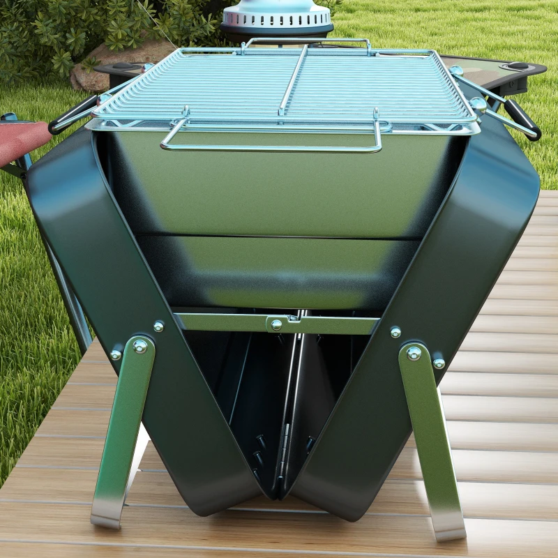 Best Metal Suitable-Style Portable BBQ Grill - Black - Image 7