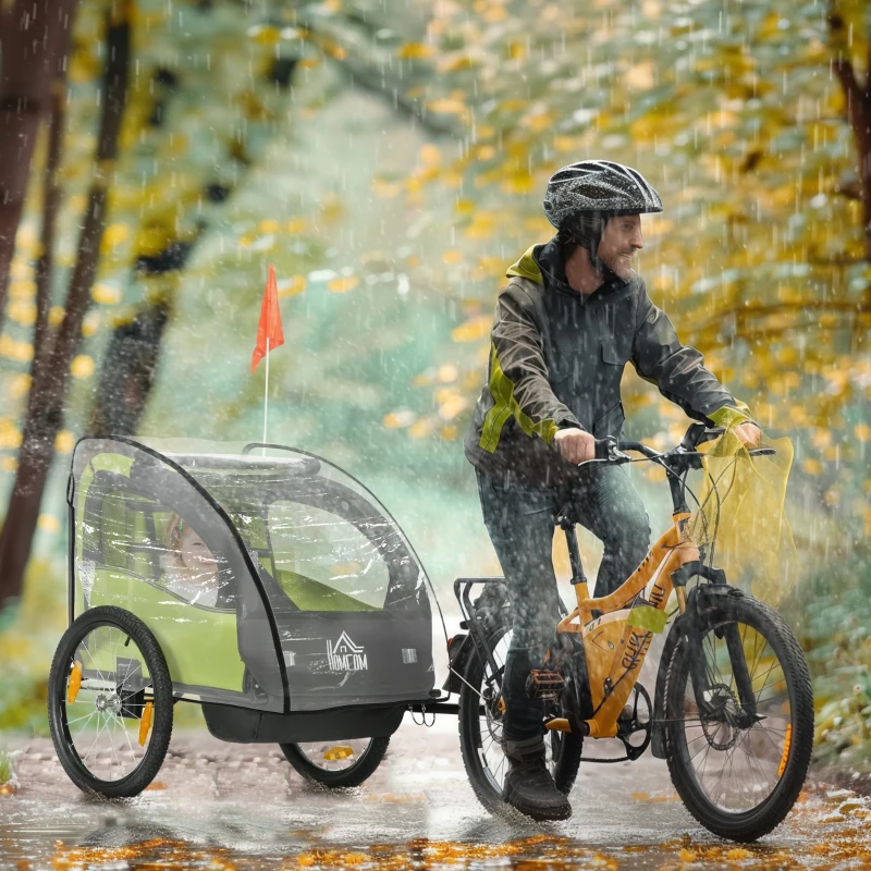 Best Baby Bike Trailer Cover, Anti Dust Rain Snow, Cold Wind, 76 x 61 x 61 cm - Image 2