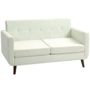 Best Two-Seater Linen-Look Sofa - Cream
