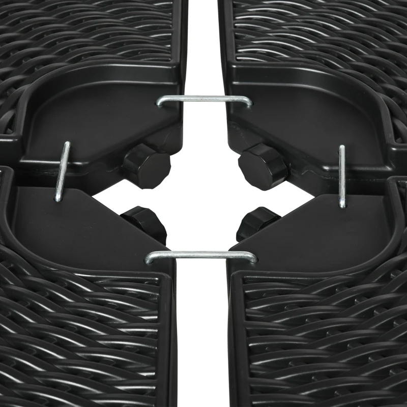 Best 52kg Four-Piece Fillable Cantilever Parasol Weight Set - Image 8