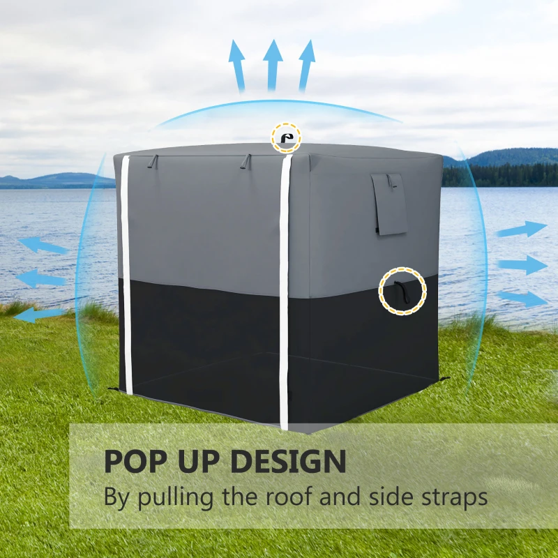 Best 2 x 2m Pop-Up Gazebo, with Accessories - Black - Image 4