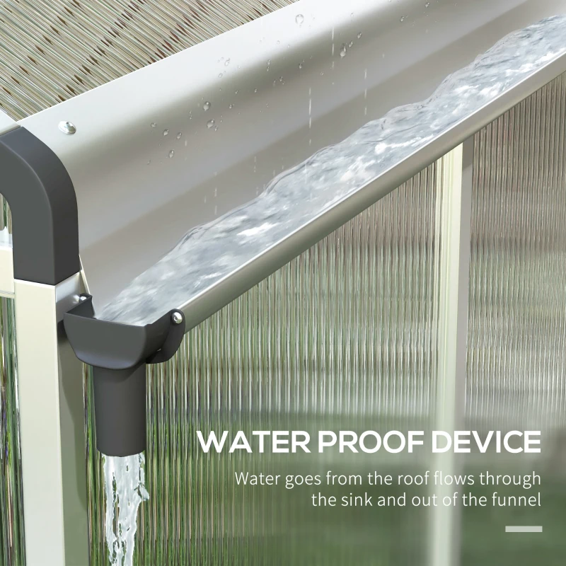 Best 10 x 6ft Aluminium Frame Walk-In Greenhouse - Image 6