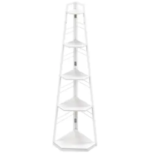 Best Five-Tier Corner Shelf - White