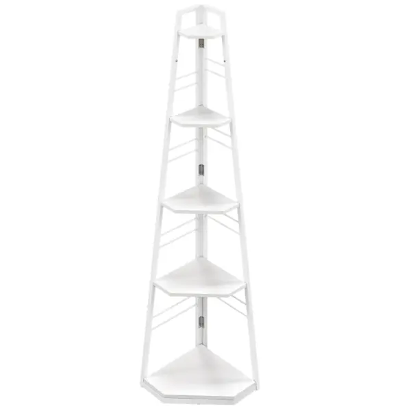 Best Five-Tier Corner Shelf - White