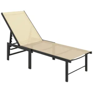 Best Reclining Sun Lounger - Khaki