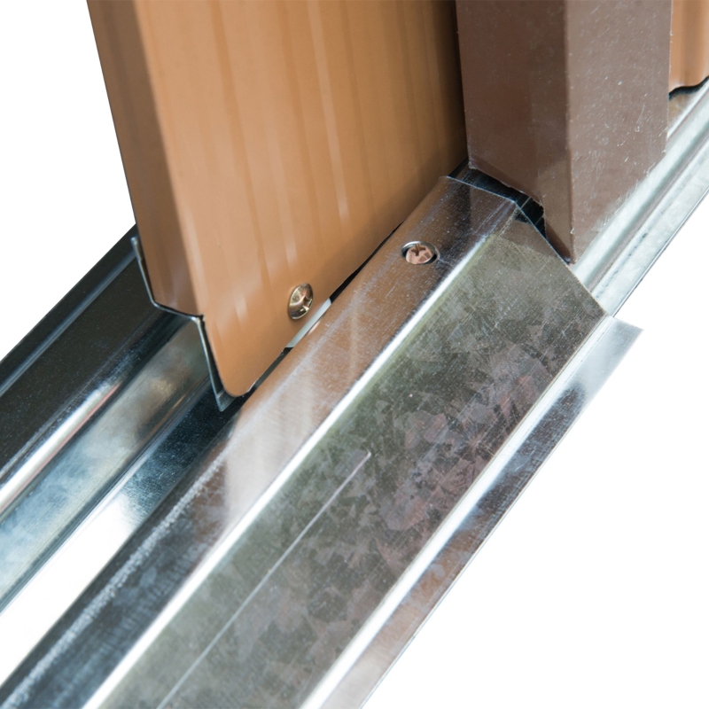 Best 7 x 4ft Lockable Metal Garden Tool Storage Shed Storage - Light Brown - Image 12