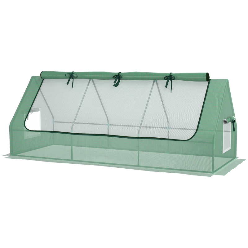Best Portable Small Polytunnel, Mini Greenhouse with Mesh Windows for Indoor and Outdoor, 240x90x90cm, Green - Image 10