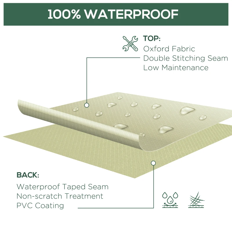 Best 600D Oxford Cloth Waterproof Furniture Cover Wicker Chairs Garden Patio Rattan Seat Outdoor Protector L70*W90*H115cm - Image 4