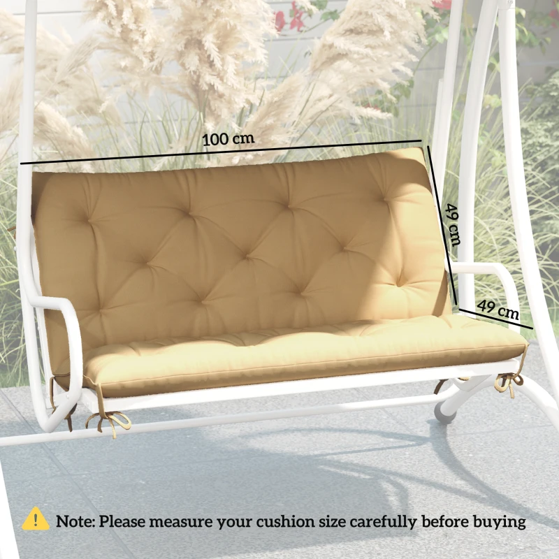 Best Two-Seater Bench Cushion - Khaki - Image 3