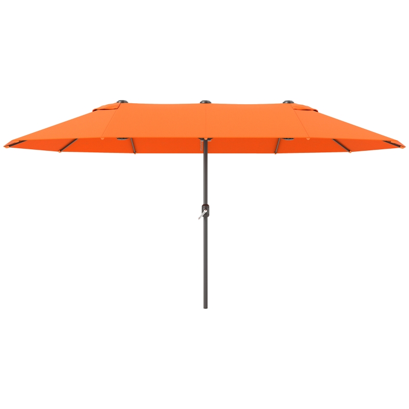 Best 4.6m Double-Sided Garden Parasol - Orange - Image 10