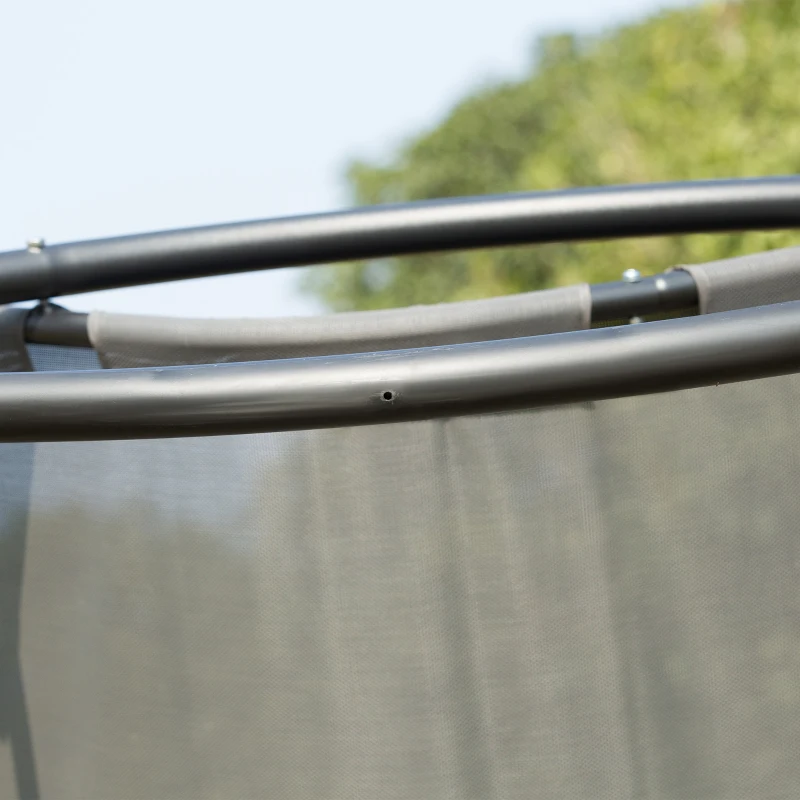 Best Double Sun Lounger, Rocking Lounger Sunbed Daybed with Armrest and Headrest Pillow, for Two, For Outdoor Patio Garden, Grey - Image 8