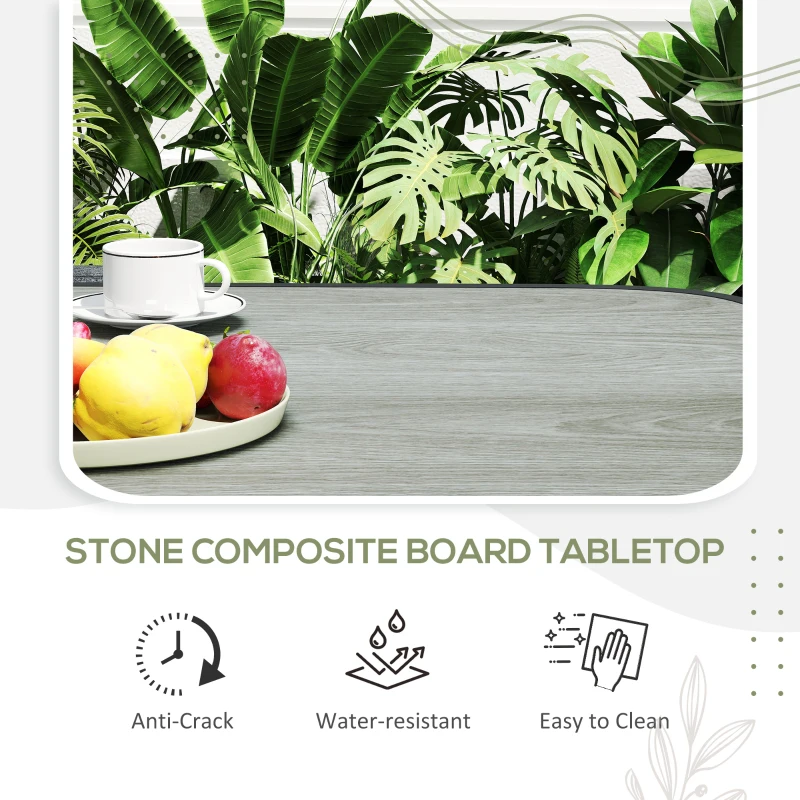 Best 4-Seater Rattan Cube Garden Furniture Set with Cushions - Charcoal Grey - Image 6