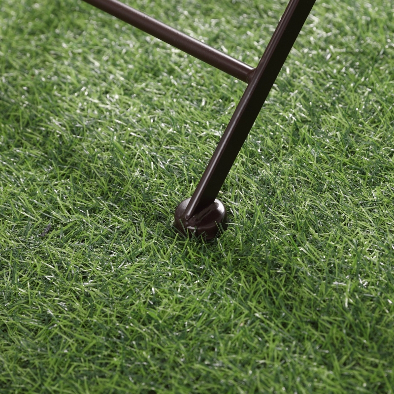 Best 3 Piece Mosaic Bistro Set, 2 Folding Chairs & 1 Round Table Outdoor Furniture for Outdoor, Balcony, Poolside, Yellow - Image 9