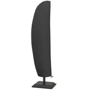 Best Parasol Cover, 600D Oxford Cantilever Umbrella Cover Fit for 2-4m Parasol, Banana Umbrella Protector with Zipper for Outdoor Garden, Patio, Black