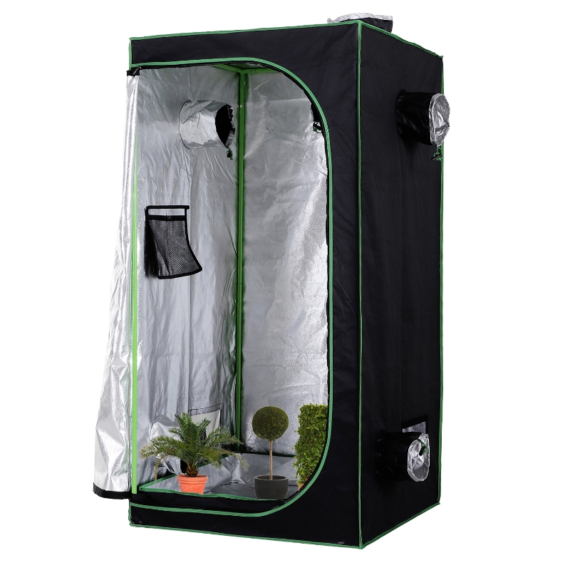 Best Grow Tent Reflective Mylar Hydroponic with Adjustable Vents and Floor Tray for Indoor Plant Growing, 80 x 80 x 160 cm (31.5" x 31.5" x 63") - Image 11