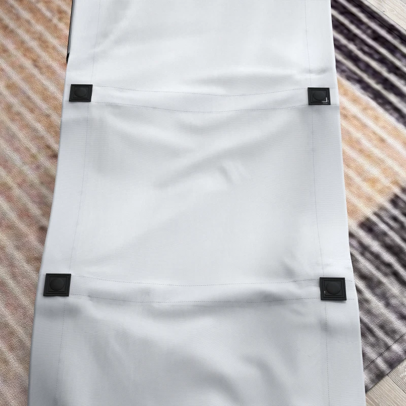 Best Foldable Sun Lounger, Outdoor Tanning Sun Lounger Chair with Side Pocket, Headrest, Oxford Seat, for Beach, Yard, Patio, Light Grey - Image 8