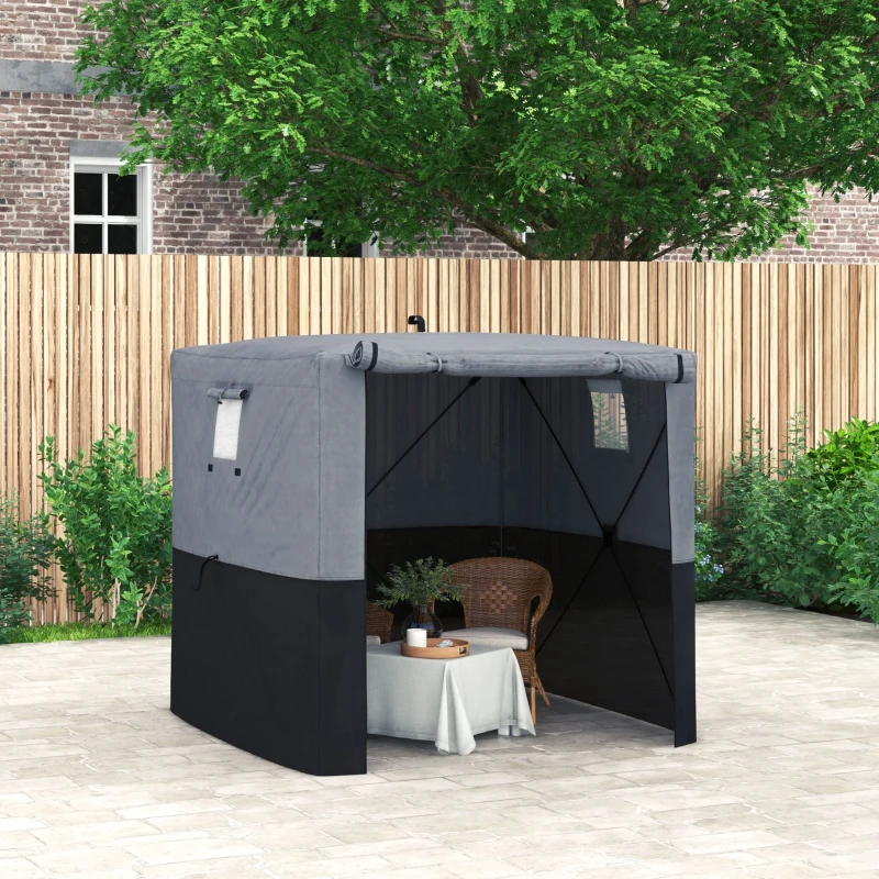 Best 2 x 2m Pop-Up Gazebo, with Accessories - Black - Image 2