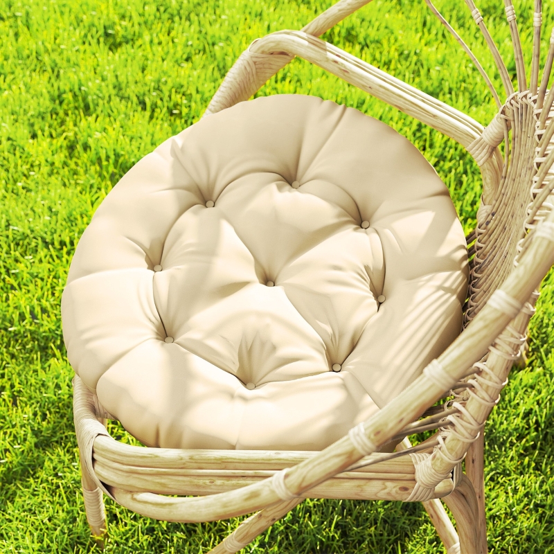 Best Set of Two Φ60cm Outdoor Cushions - Beige - Image 9