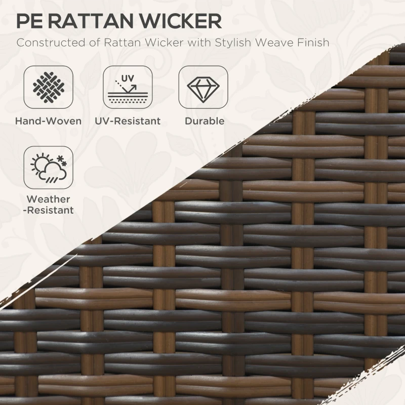 Best Seven-Piece Rattan Garden Sofa Set, with Expanding Table - Cream White - Image 6