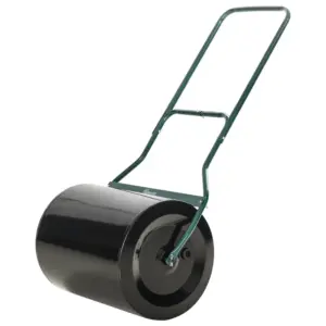 Best φ50cm Steel Garden Lawn Roller Push Pull w/ Fillable Cylinder Water Sand Plug Lawn Flatten Seed Sow Rolling Drum w/ Handle