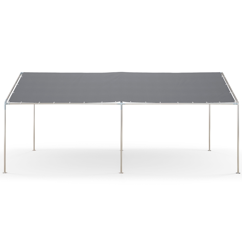 Best 3 x 6m Heavy Duty Carport Garage Car Shelter Galvanized Steel Outdoor Open Canopy Tent Water UV Resistant Waterproof, Grey - Image 11