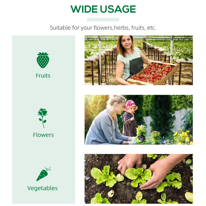 Best Mini Greenhouse, Small Plant Grow House for Outdoor with Durable PE Cover, Observation Windows, 180 x 60 x 60 cm, Green - Image 7