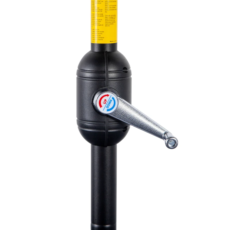 Best 2.7m Garden Half Parasol, Outdoor Balcony Umbrella with 5 Steel Ribs, Patio Sun Shade, Cream White - Image 8