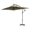 Best 3m Square Canopy Cantilever Parasol, with Cross Base - Beige - Image 11