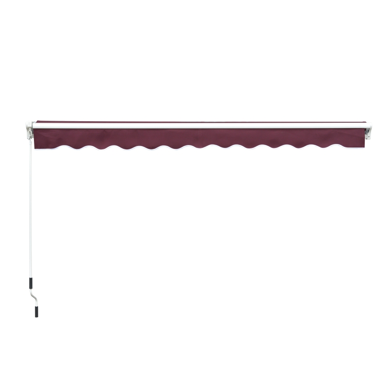 Best Manual Retractable Awning, 3x2.5 m-Red - Image 11