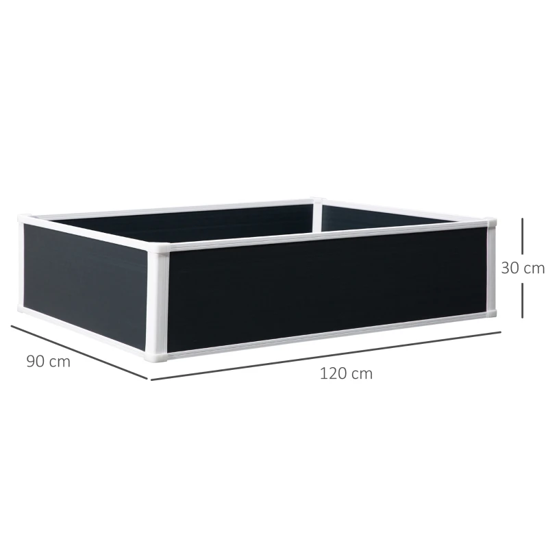 Best 302L Raised Garden Bed, Weather-resistant PP Planter Box Containers for Outdoor Patio Plant Flower Vegetable, 120 x 90 x 30 cm - Image 3