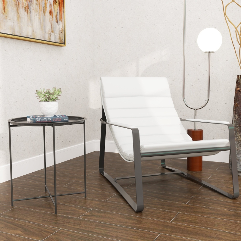 Best Steel Removable Tray Top Garden Table - Black - Image 10