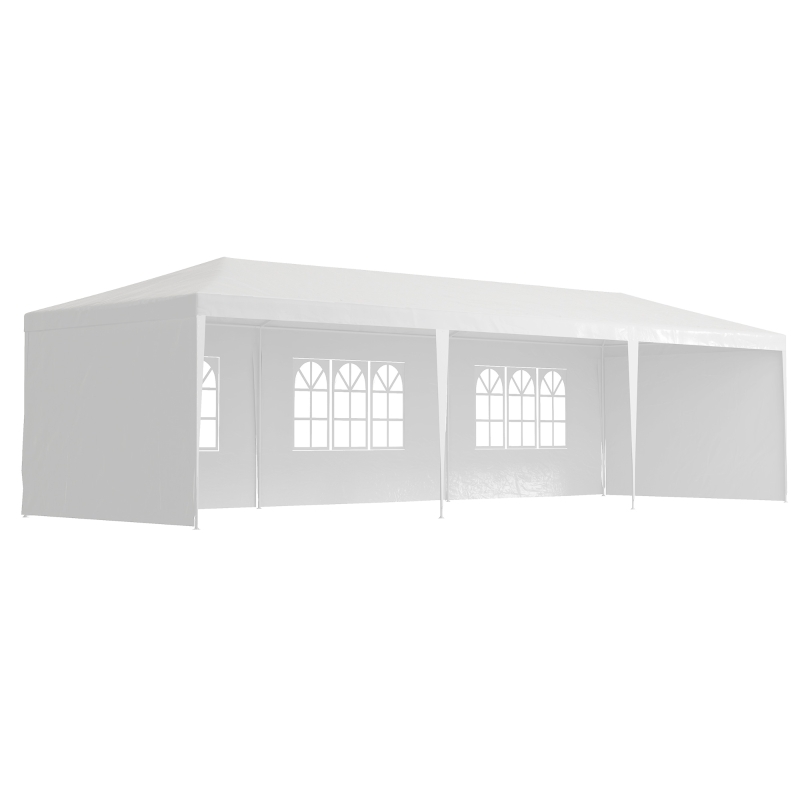 Best Garden Gazebo Marquee Party Wedding Tent Canopy (9m x 3m) - White