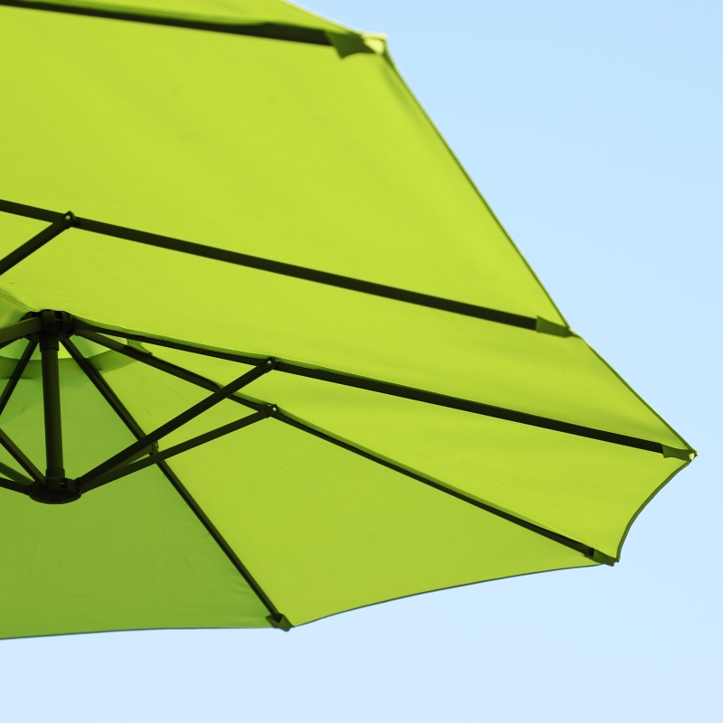Best Double-side Umbrella Parasol, Φ2.7x4.6Wx2.4H m-Grass Green - Image 10
