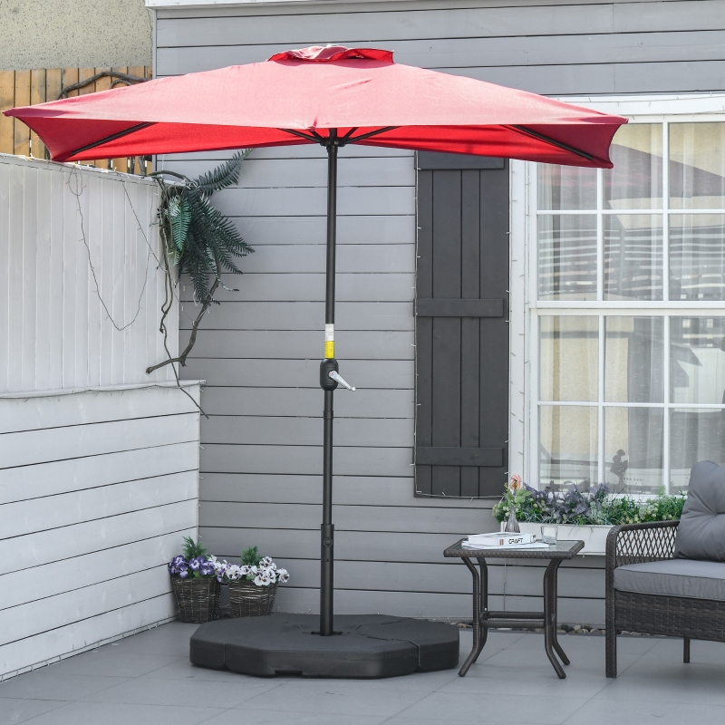 Best Detachable Patio Umbrella Base, Cantilever Parasol Base Stand Outdoor Umbrella Weights, Filled with Sand and Water up to 140KG, Black - Image 10