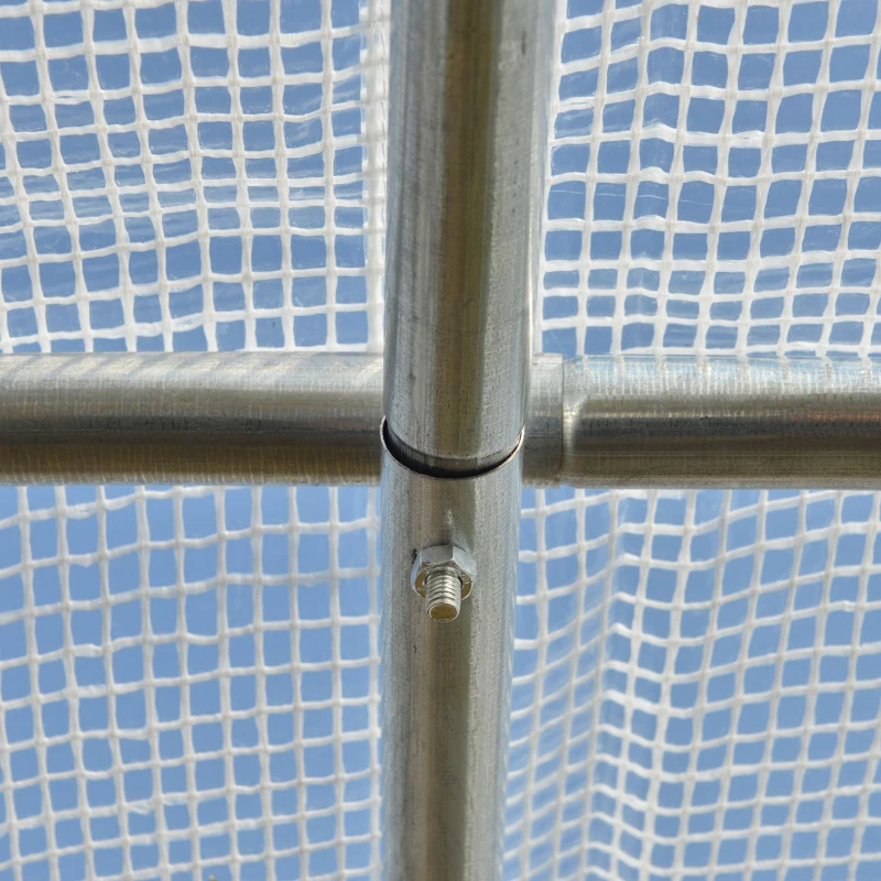 Best Walk-in Polytunnel Greenhouse Green House with Roll-up Sidewalls, UV-resistant PE Cover, 3 x 2 x 2m, White - Image 8