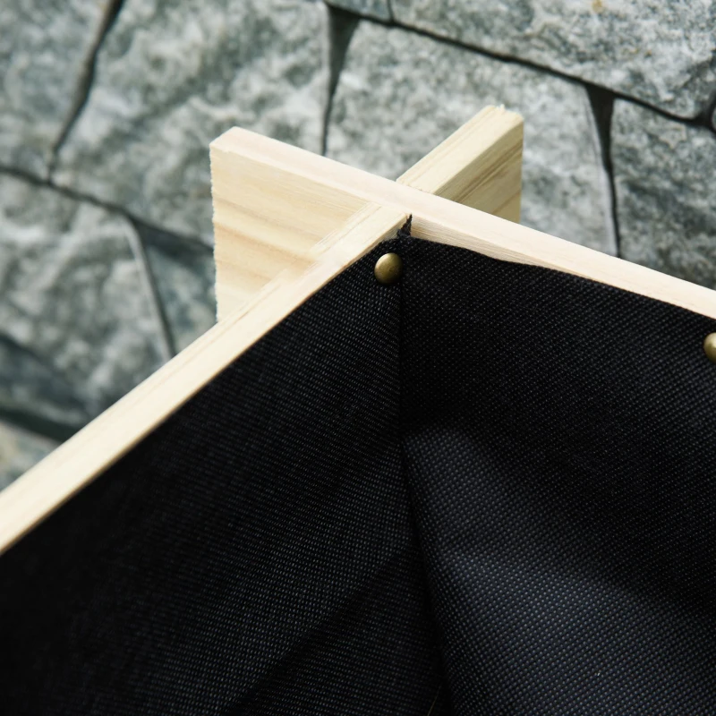 Best 117cm x 100cm x 54cm 3 Tier Raised Garden Bed 376L Fir Wood Elevated Planter Flower Box with 9 Grow Grids and Non-woven Fabric for Vegetables, Flower, Herb Outdoor Indoor Use - Image 8