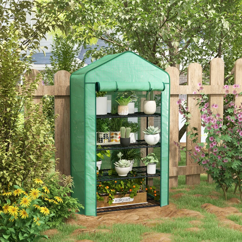 Best Four-Tier Mini Greenhouse, with Reinforced Plastic Cover - Image 2
