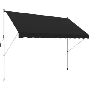 Best 3x1.5m Adjustable Outdoor Aluminium Frame Awning Black