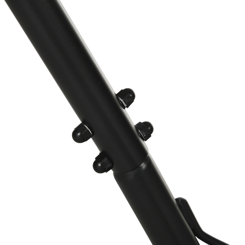 Best Outdoor Garden Hammock with Stand, Double Cotton Hammock with Adjustable Steel Frame, Swing Hanging Bed with Pillow, for Garden, Patio, Beach, Red Stripes - Image 9