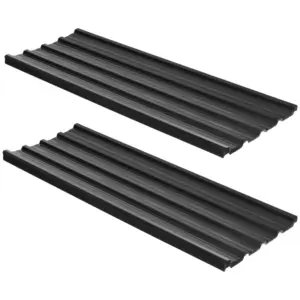 Best Corrugated Roofing Sheets, Pack of 24, Galvanised Metal Roofing Sheets for Greenhouse, Garage, Storage Shed, Carport, 129 x 45cm, Dark Grey