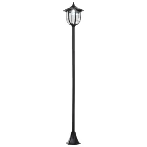 Best Outdoor Garden Solar Post Lamp Sensor Light LED Lantern Bollard Pathway Torch Light 1.77m Tall
