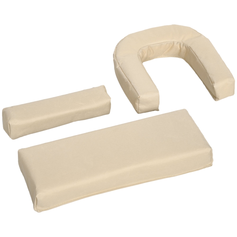 Best Outdoor Folding Sun Lounger Set of 2 with Face Hole, 4 Level Adjustable Backrest Reclining Garden Lounger, Garden Recliner Sunbed with 600 D Oxford Cloth Seat and Pillow for Beach, Sand - Image 9