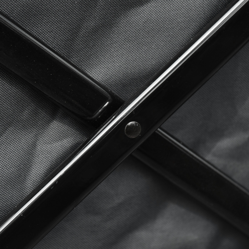 Best Outdoor Pull Along Cart Folding Cargo Wagon Trailer Trolley for Beach Garden with Handle, Anti-Slip Wheel - Dark Grey - Image 9