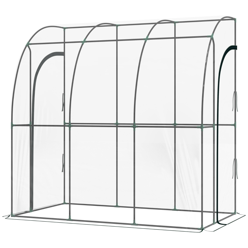 Best 214cm x 118cm Walk-In Lean To Greenhouse, with Accessories - Image 11