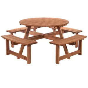 Best 8-Seater Wooden Picnic Set-Fir Wood