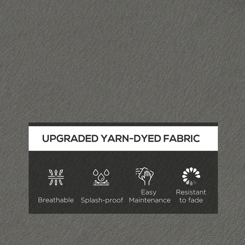 Best 4-Piece Seat Cushions Pillow Replacement, Patio Chair Cushions Set with Ties for Indoor Outdoor, Charcoal Grey - Image 4