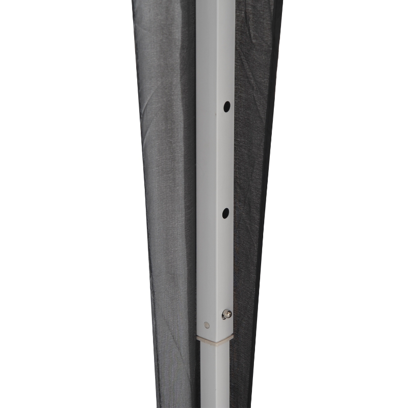 Best 2 x 2 m Garden Pop Up Gazebo, Wedding Party Tent Marquee, Water Resistant Awning Canopy with Sidewalls, Windows, Carry Bag, Black - Image 12