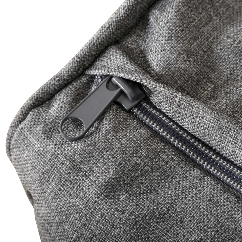 Best 5 Pieces Outdoor Patio Furniture Set, Sofa Couch with Glass Coffee Table, Cushioned Chairs and Aluminum Tube, for Balcony Garden Backyard, Grey - Image 8