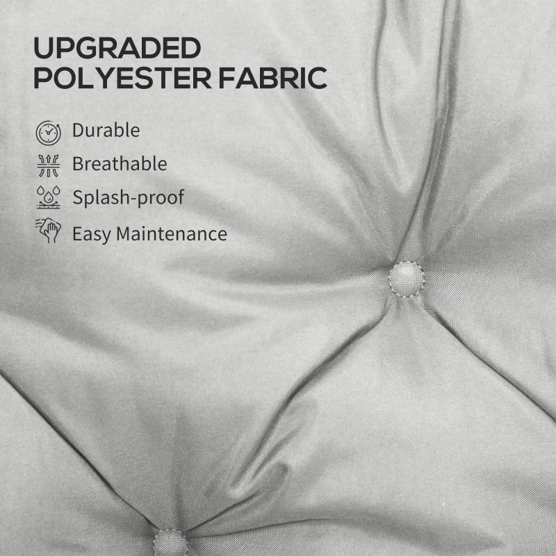 Best Three-Seater Bench Cushion - Light Grey - Image 4